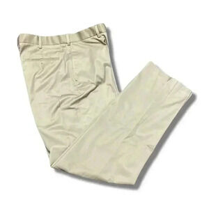 Perry Ellis Portfolio Men's Beige Dress Pants 36W 34L Stretch Zip Fly